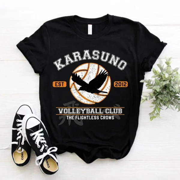 Japanese Anime Haikyuu T-shirt Women Top Harajuku Japan Style T Shirt Unisex