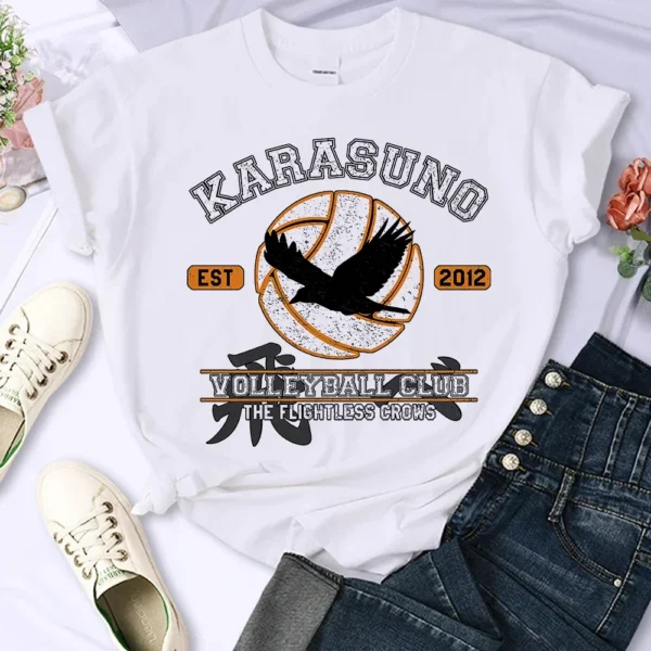 Japanese Anime Haikyuu T-shirt Women Top Harajuku Japan Style T Shirt Unisex