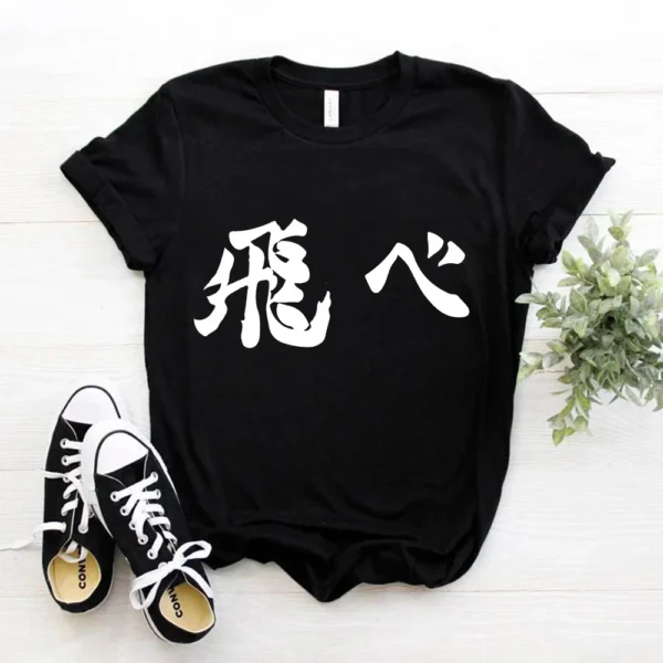 Japanese Anime Haikyuu T-shirt Women Top Harajuku Japan Style T Shirt Unisex